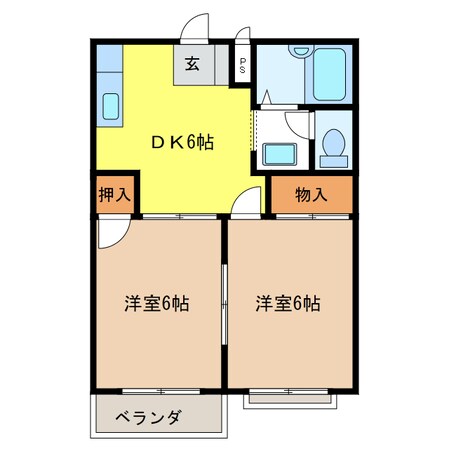 エルディムヤマダの物件間取画像